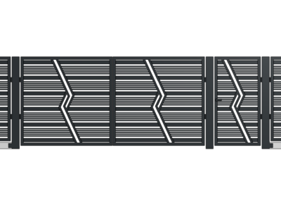 BN07 - Brama skrzydłowa z furtką